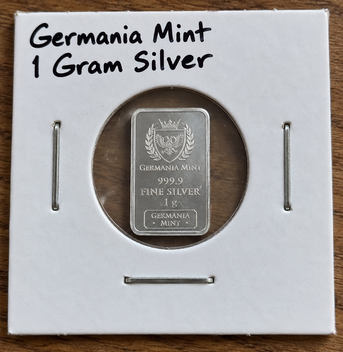 Germania Mint 1 Gram .9999 Fine Silver Bar – 1g Silver Bullion