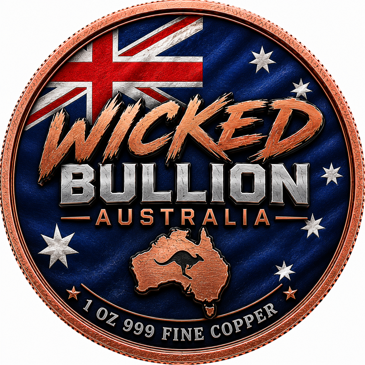 There’s No Worries Mate – Aussie As – 1 oz .999 Fine Copper Collector Coin