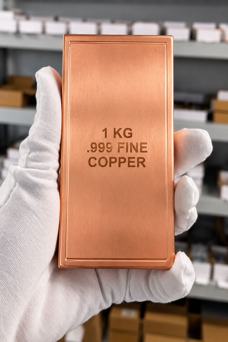 Wicked Bullion Australia – 1kg .999 Fine Copper Bullion Bar